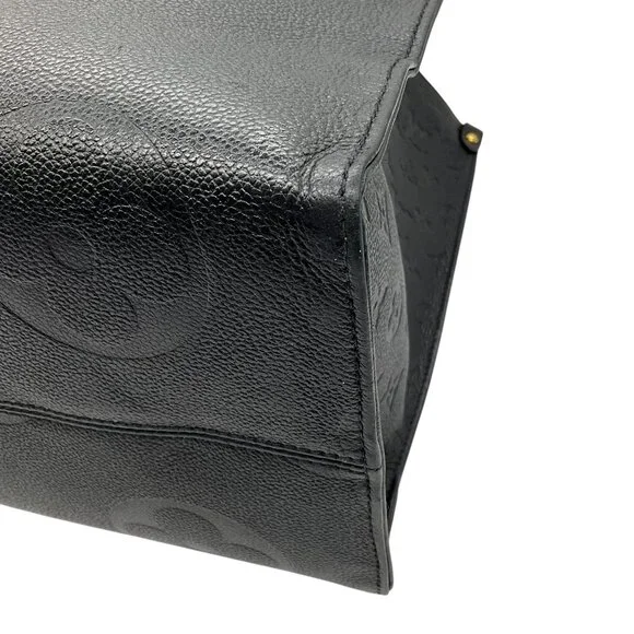 Louis Vuitton Black Monogram Empreinte Leather OnTheGo Handbag - Picture 6 of 15